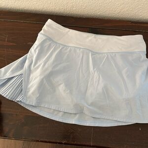 Lululemon baby blue skirt with pleats